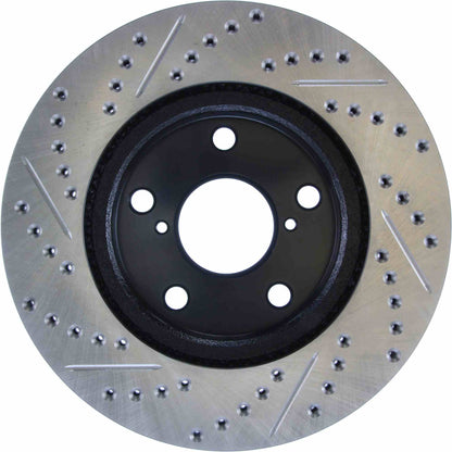 StopTech Sport Drilled/Slotted Brake Rotor; Front Left