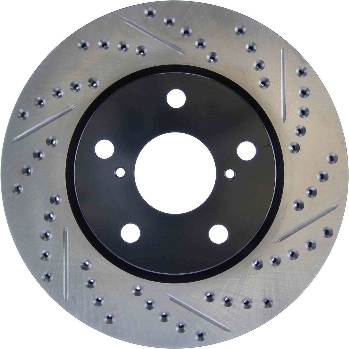 StopTech Sport Drilled/Slotted Brake Rotor; Front Left