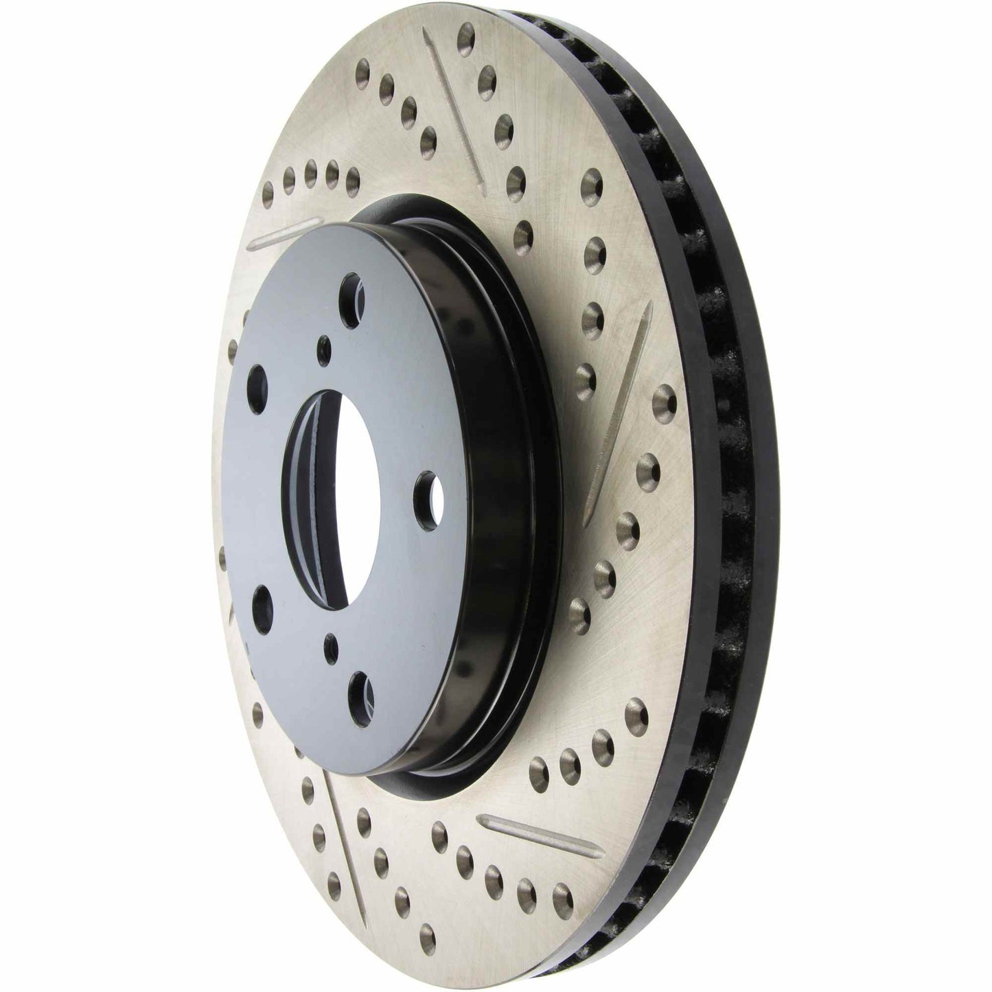 StopTech Sport Drilled/Slotted Brake Rotor; Front Left