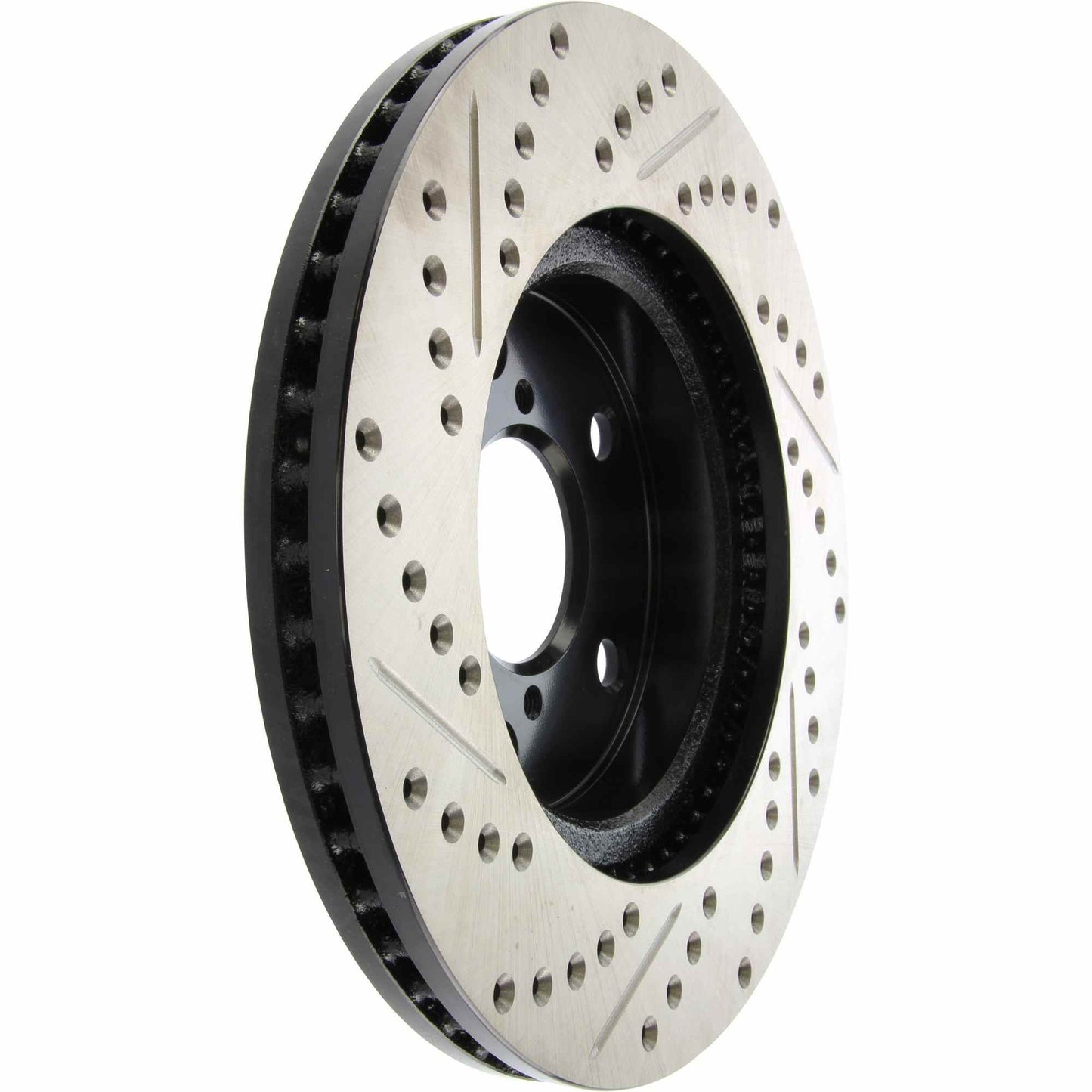StopTech Sport Drilled/Slotted Brake Rotor; Front Left