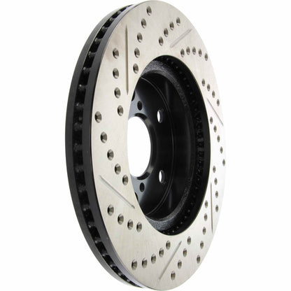 StopTech Sport Drilled/Slotted Brake Rotor; Front Left