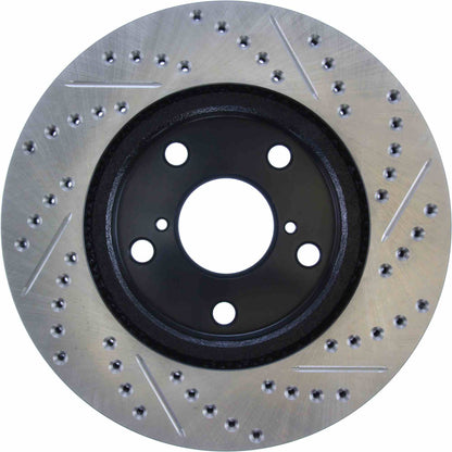 StopTech  Sport Drilled/Slotted Brake Rotor; Front Right