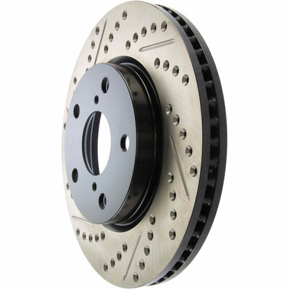 StopTech  Sport Drilled/Slotted Brake Rotor; Front Right