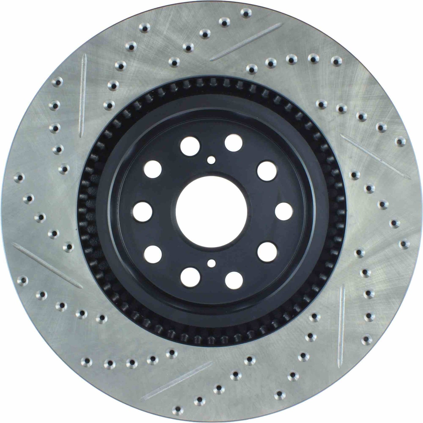 StopTech Sport Drilled/Slotted Brake Rotor; Front Left
