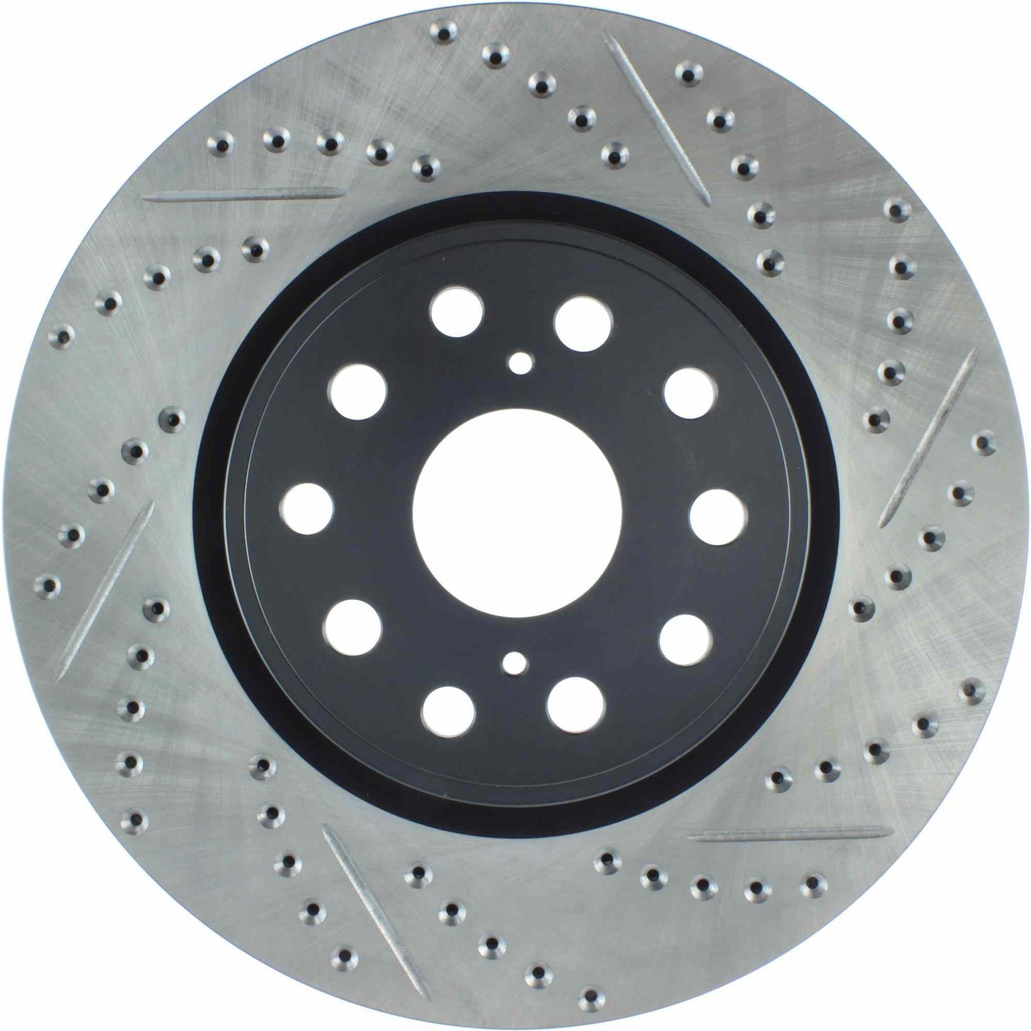 StopTech Sport Drilled/Slotted Brake Rotor; Front Left