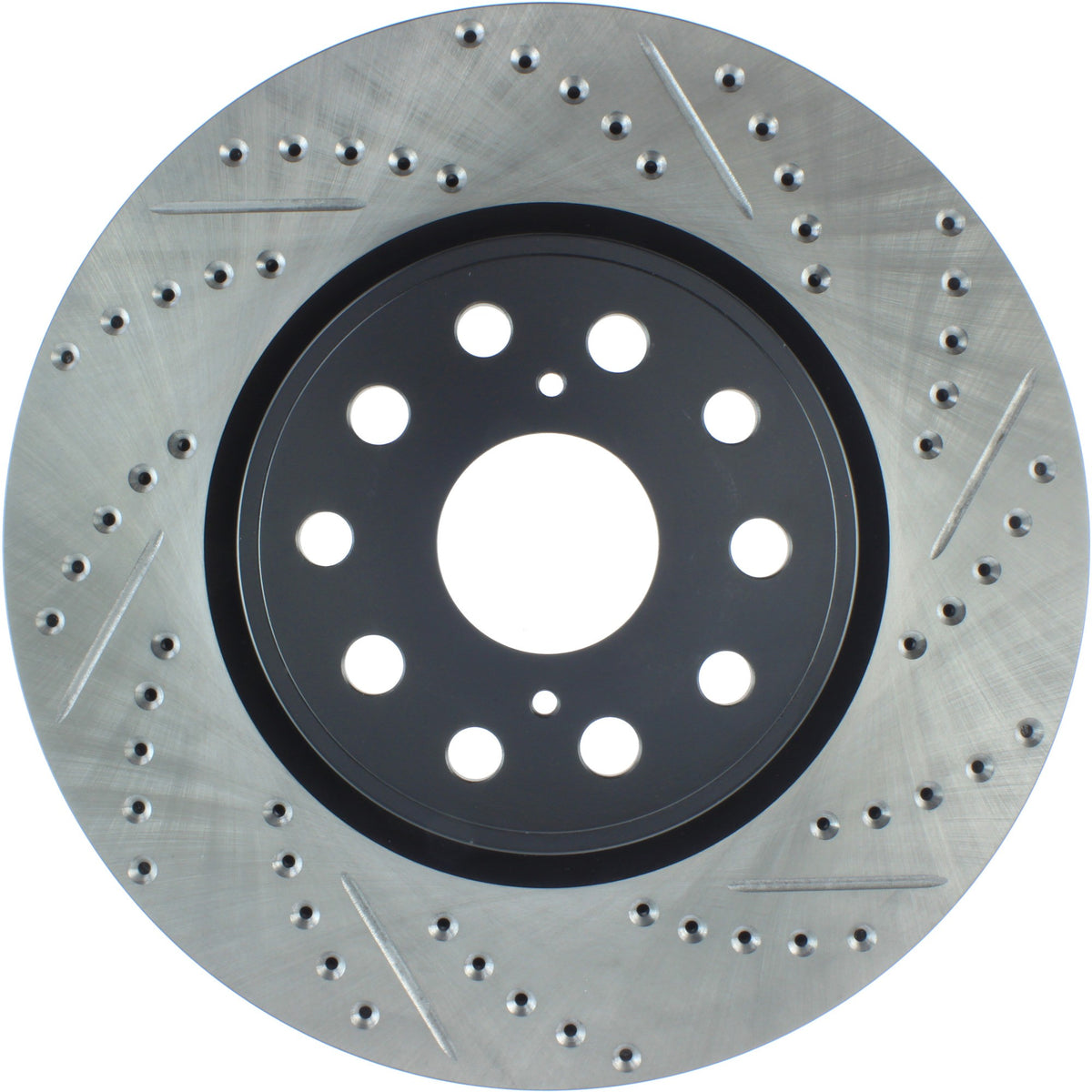 StopTech Sport Drilled/Slotted Brake Rotor; Front Left