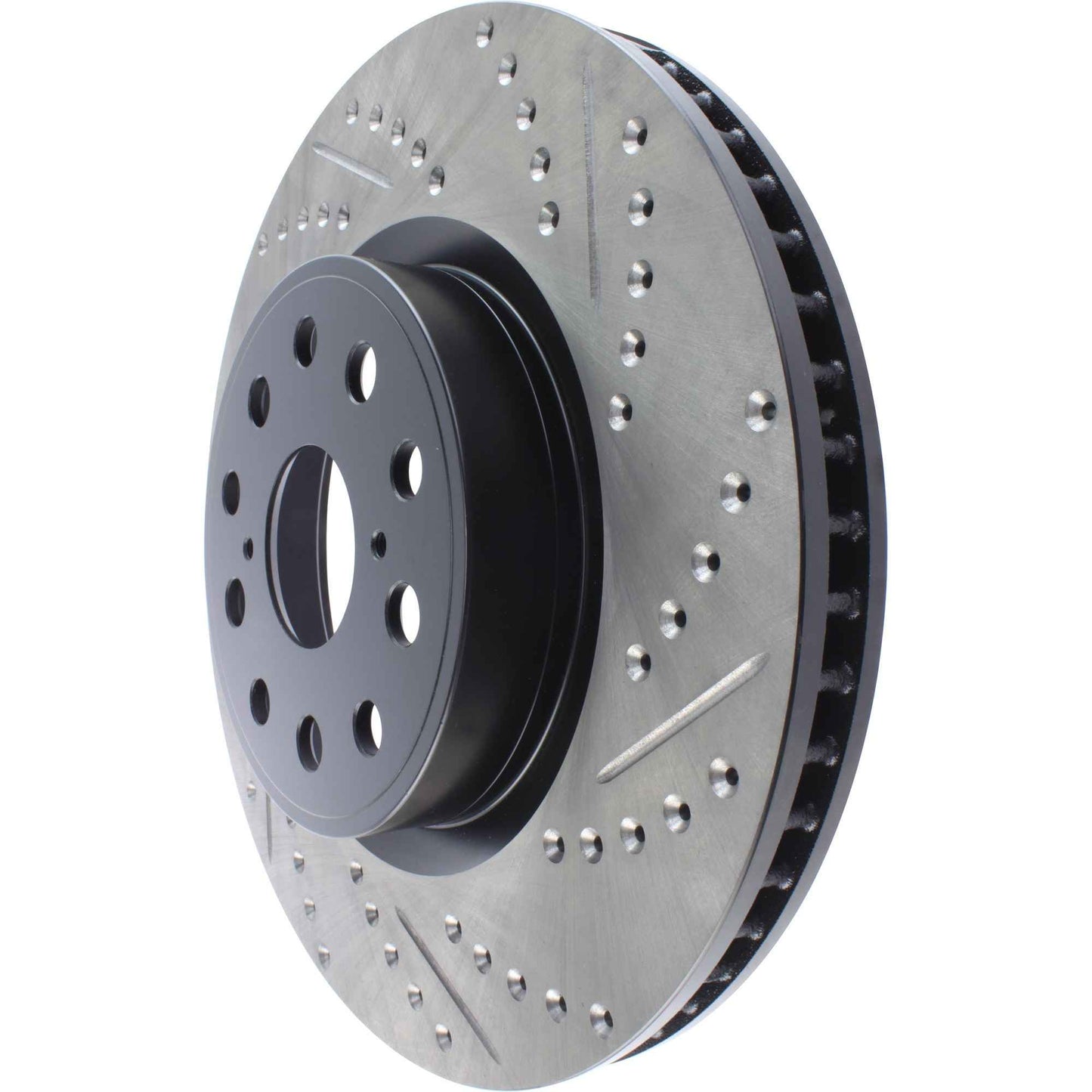 StopTech Sport Drilled/Slotted Brake Rotor; Front Left