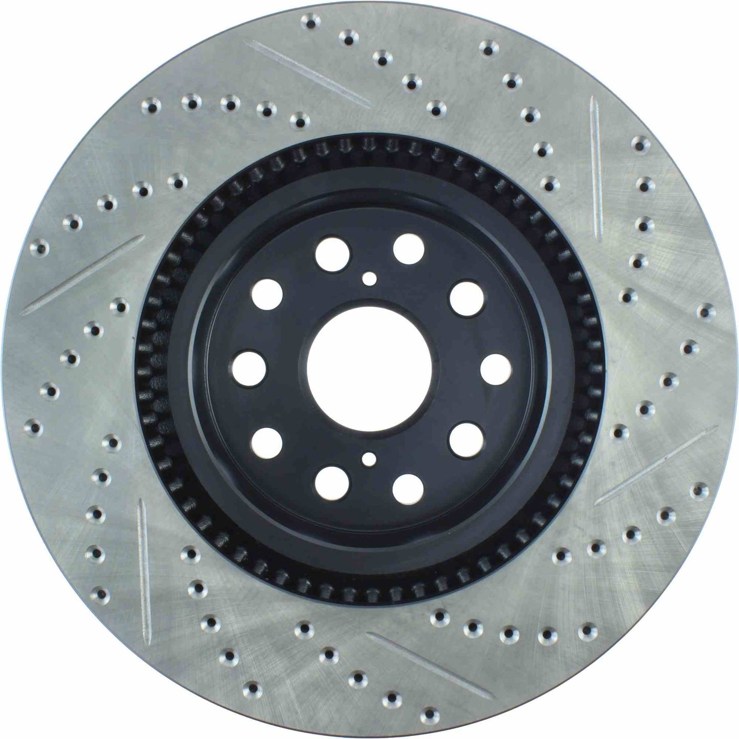 StopTech Sport Drilled/Slotted Brake Rotor; Front Right