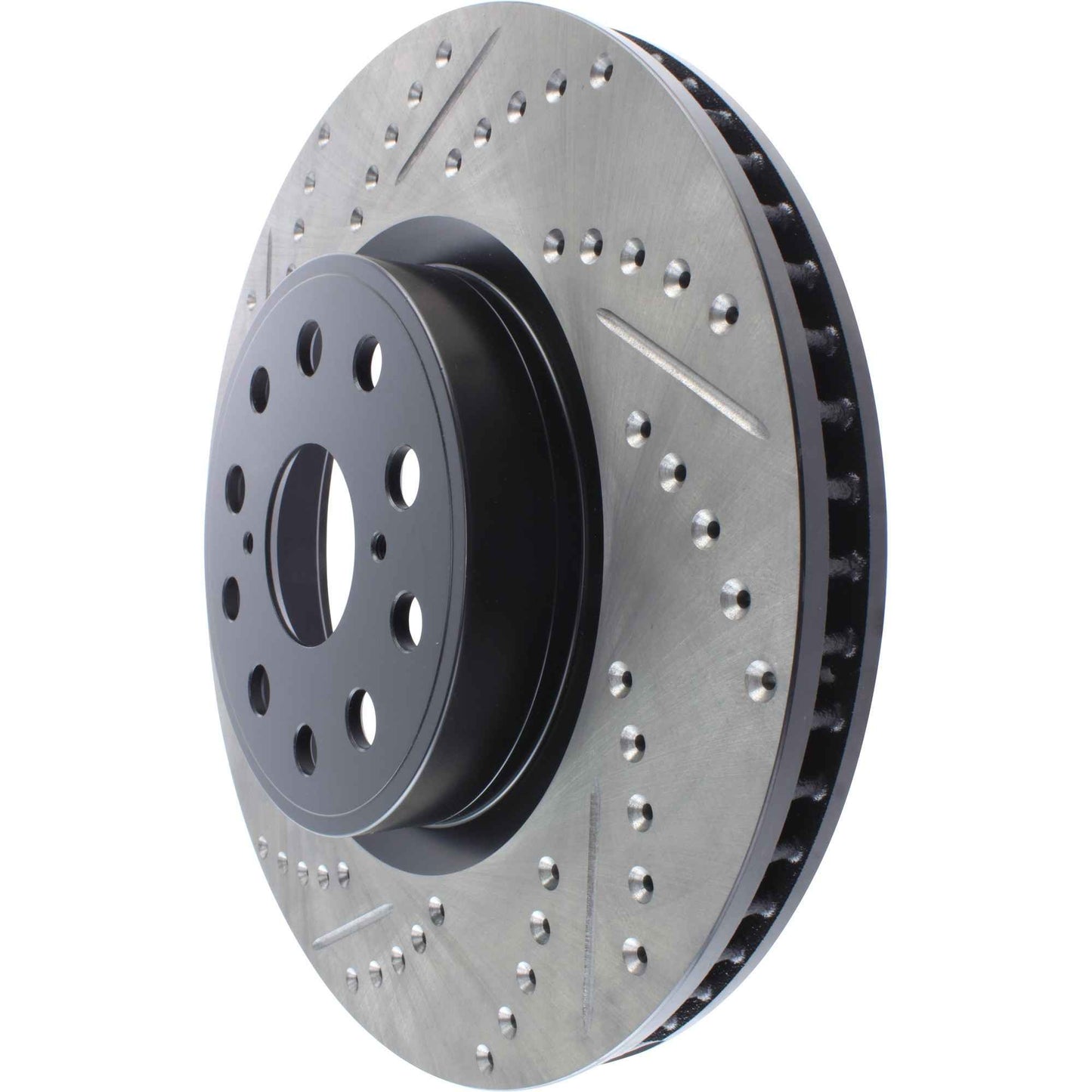 StopTech Sport Drilled/Slotted Brake Rotor; Front Right