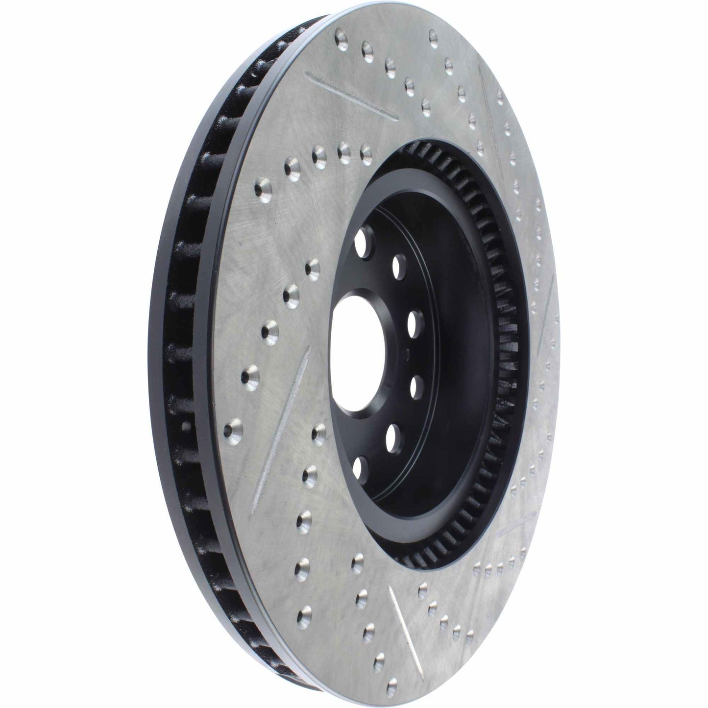 StopTech Sport Drilled/Slotted Brake Rotor; Front Right