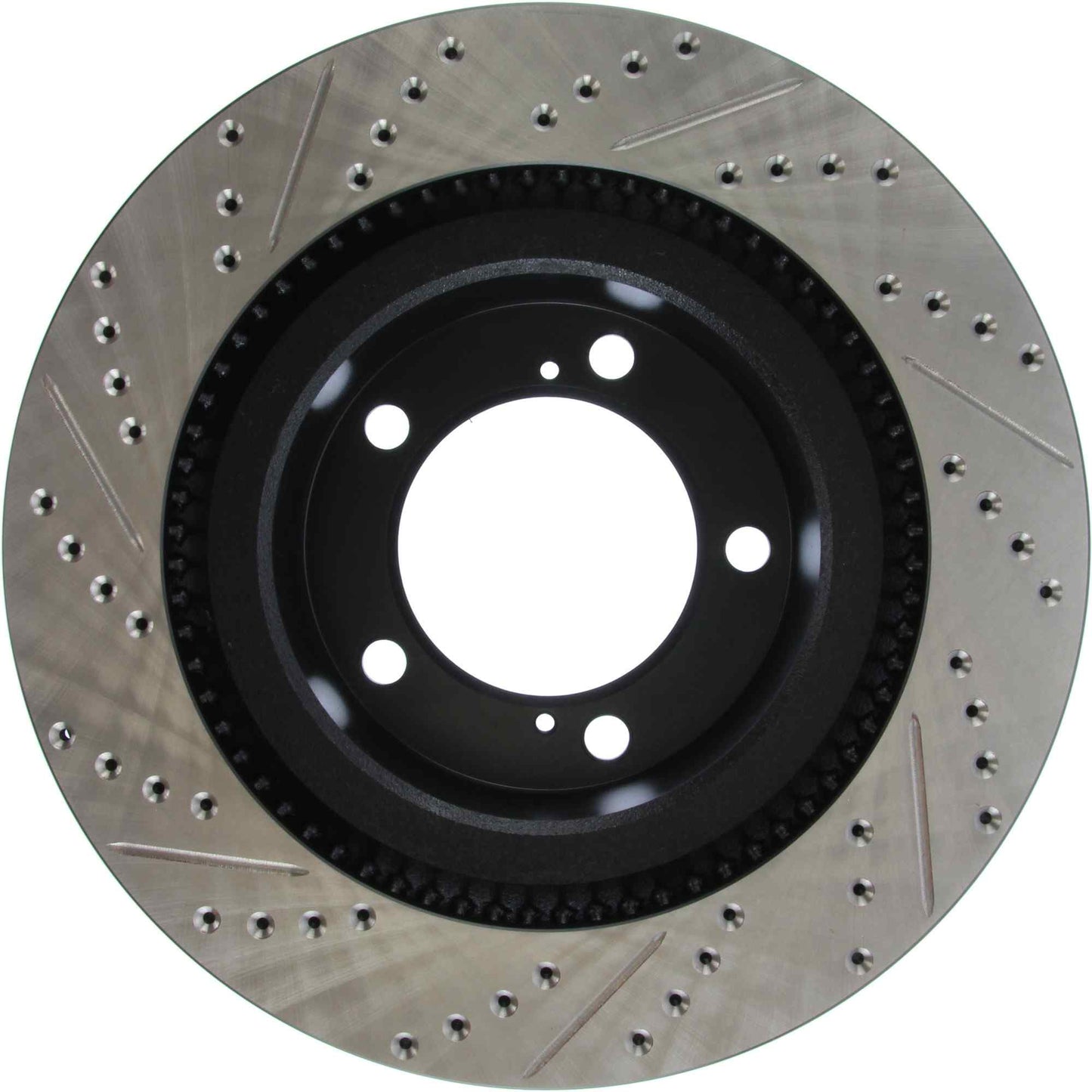 StopTech Sport Drilled/Slotted Brake Rotor; Front Left