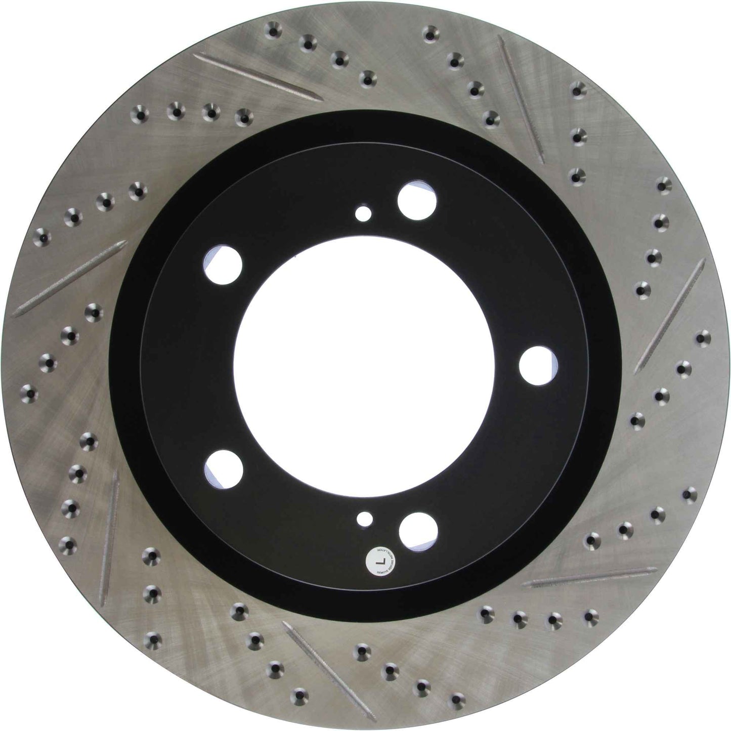 StopTech Sport Drilled/Slotted Brake Rotor; Front Left