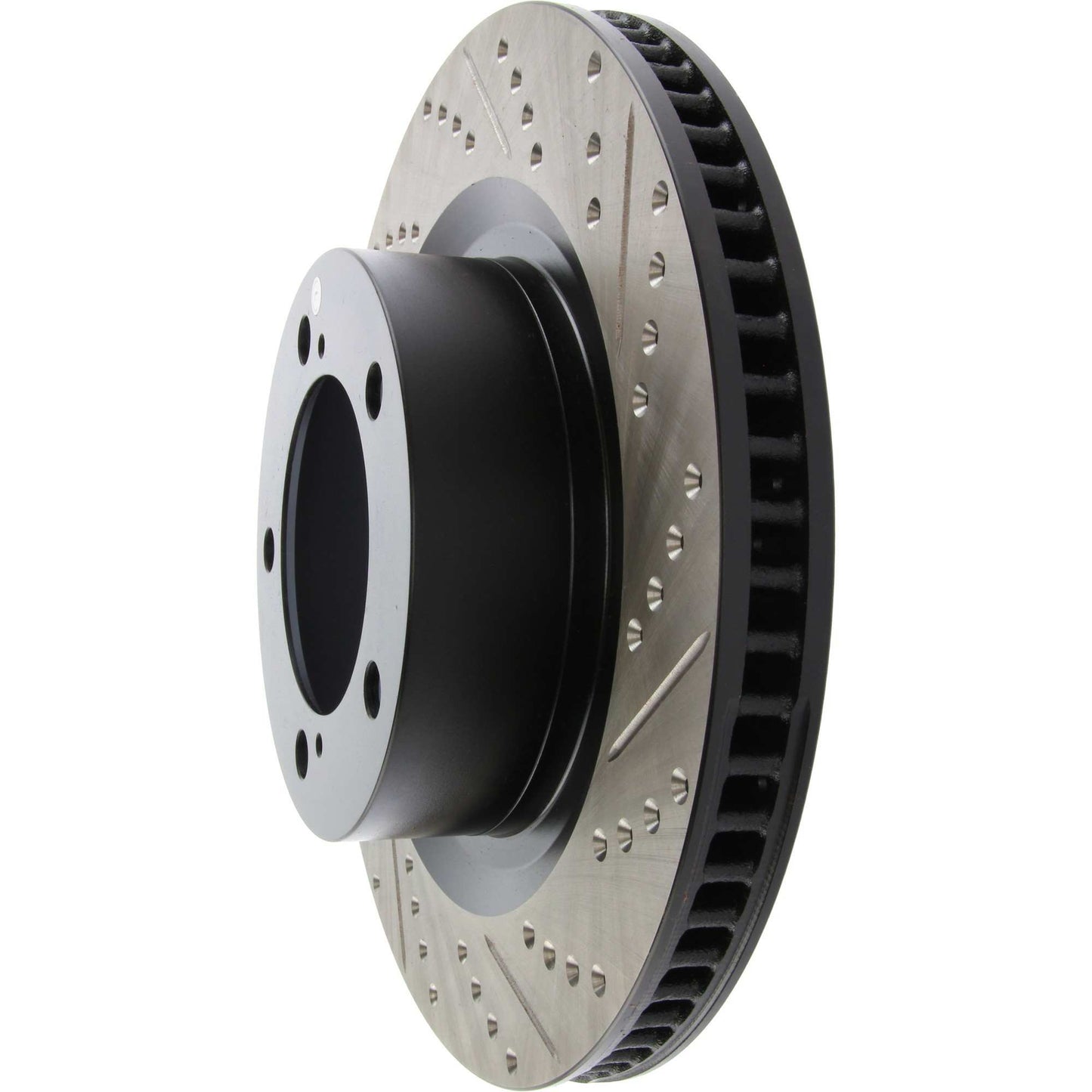 StopTech Sport Drilled/Slotted Brake Rotor; Front Left