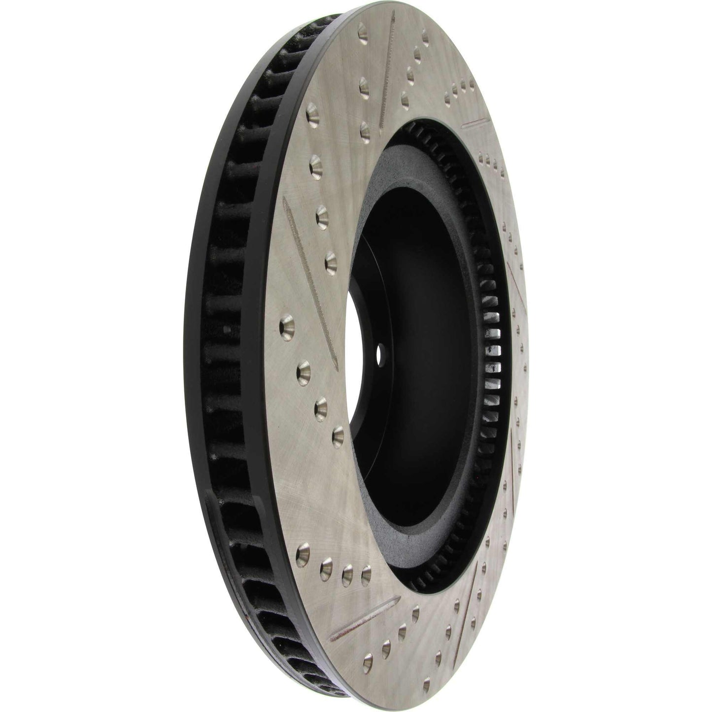 StopTech Sport Drilled/Slotted Brake Rotor; Front Left