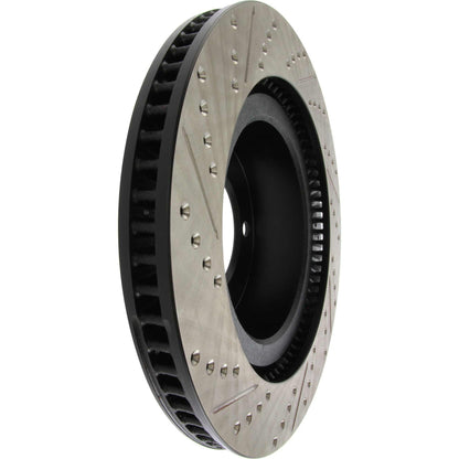 StopTech Sport Drilled/Slotted Brake Rotor; Front Left