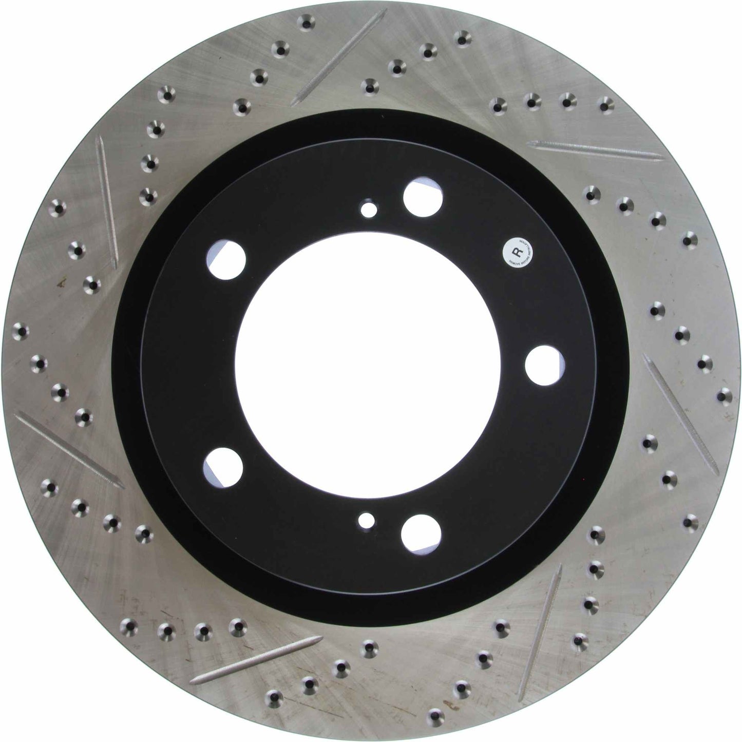 StopTech Sport Drilled/Slotted Brake Rotor; Front Right