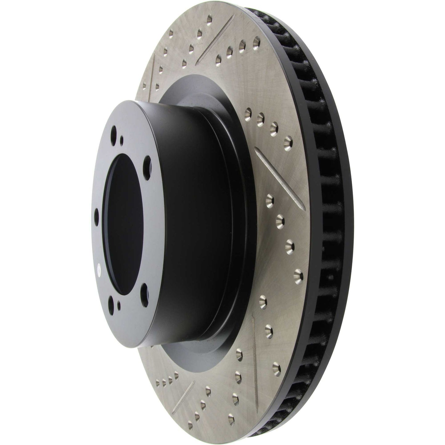 StopTech Sport Drilled/Slotted Brake Rotor; Front Right