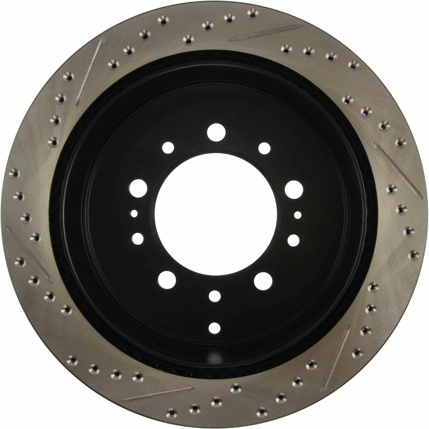 StopTech Sport Drilled/Slotted Brake Rotor; Rear Left