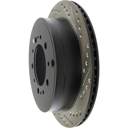 StopTech Sport Drilled/Slotted Brake Rotor; Rear Left