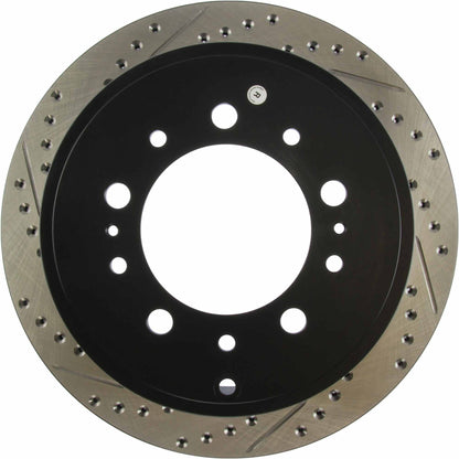 StopTech Sport Drilled/Slotted Brake Rotor; Rear Right