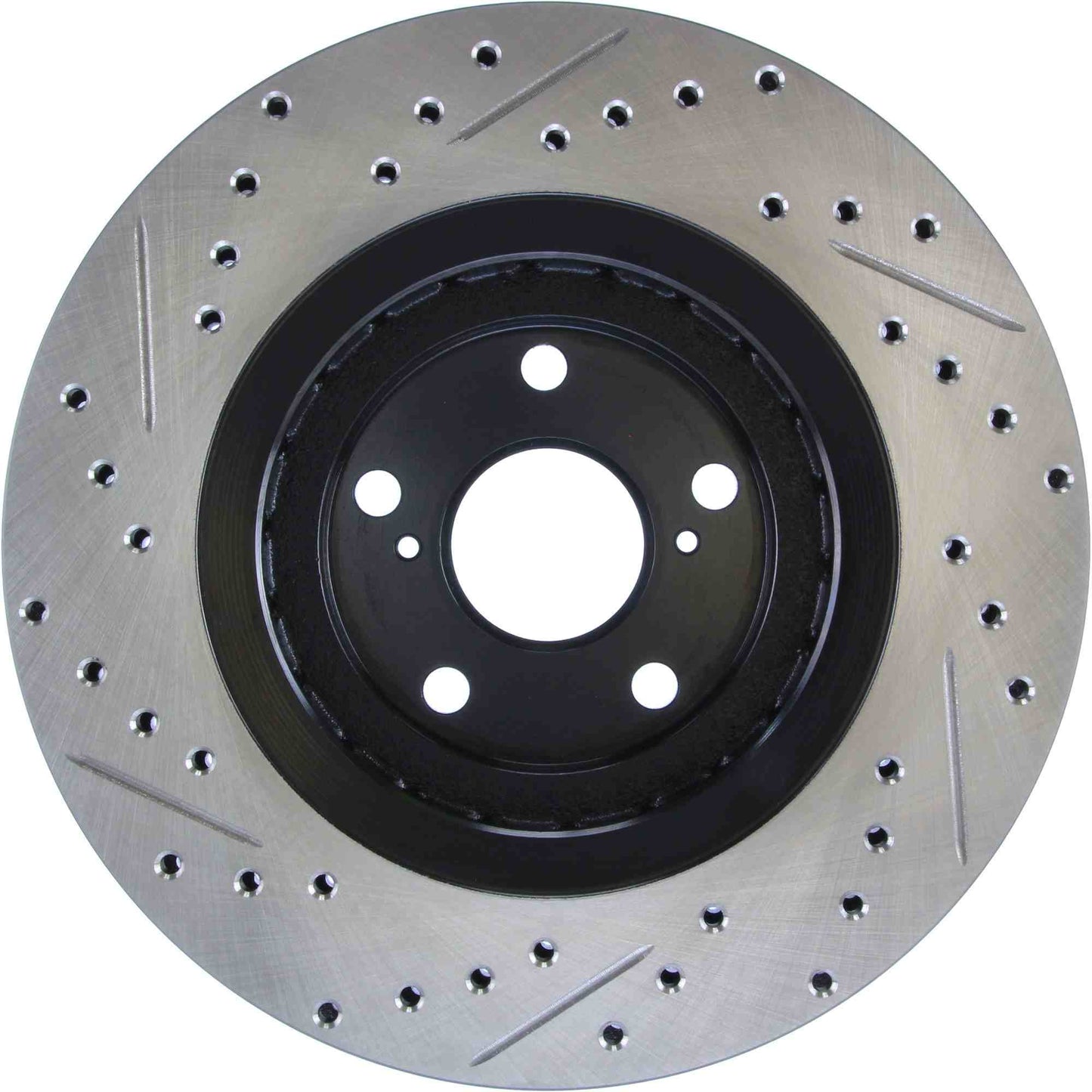 StopTech Sport Drilled/Slotted Brake Rotor; Front Left