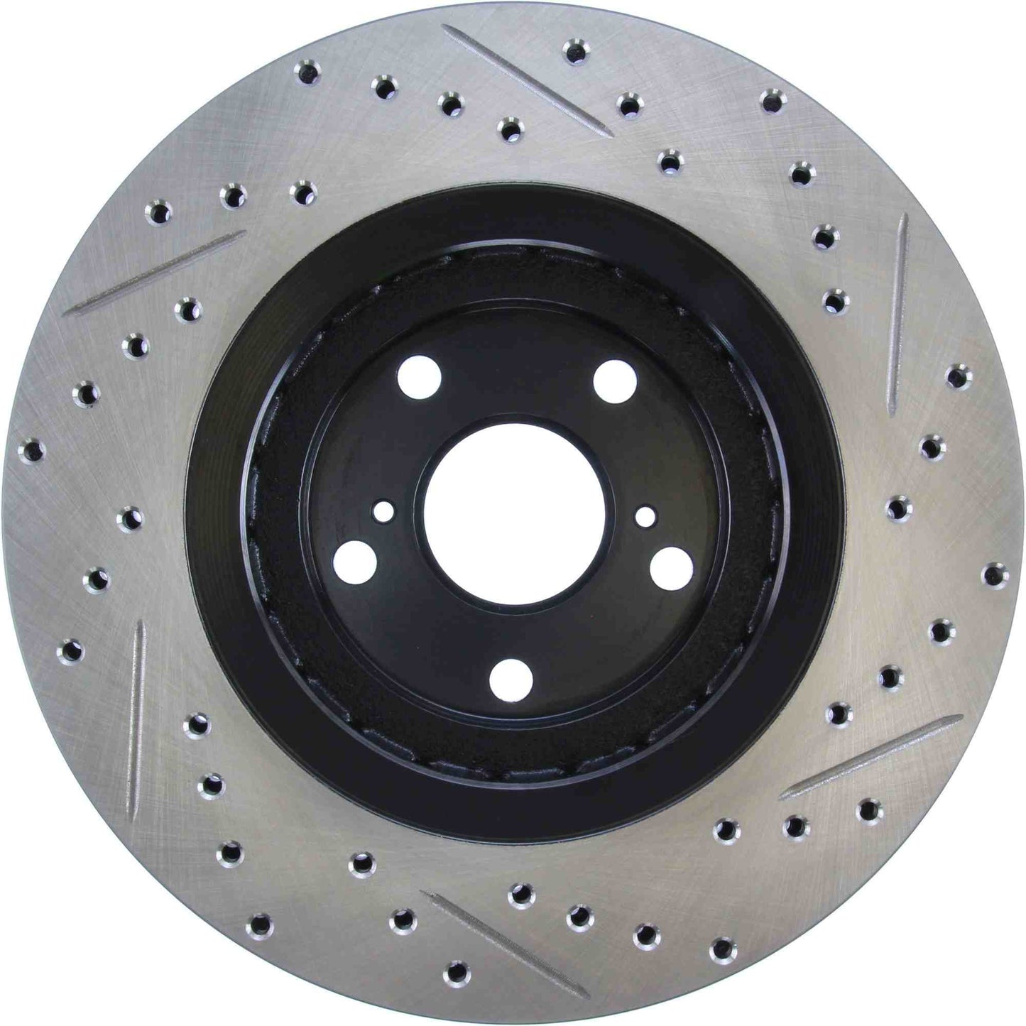 StopTech Sport Drilled/Slotted Brake Rotor; Front Right