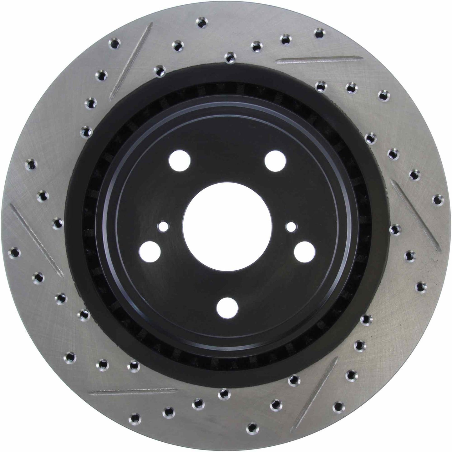 StopTech Sport Drilled/Slotted Brake Rotor; Front Right