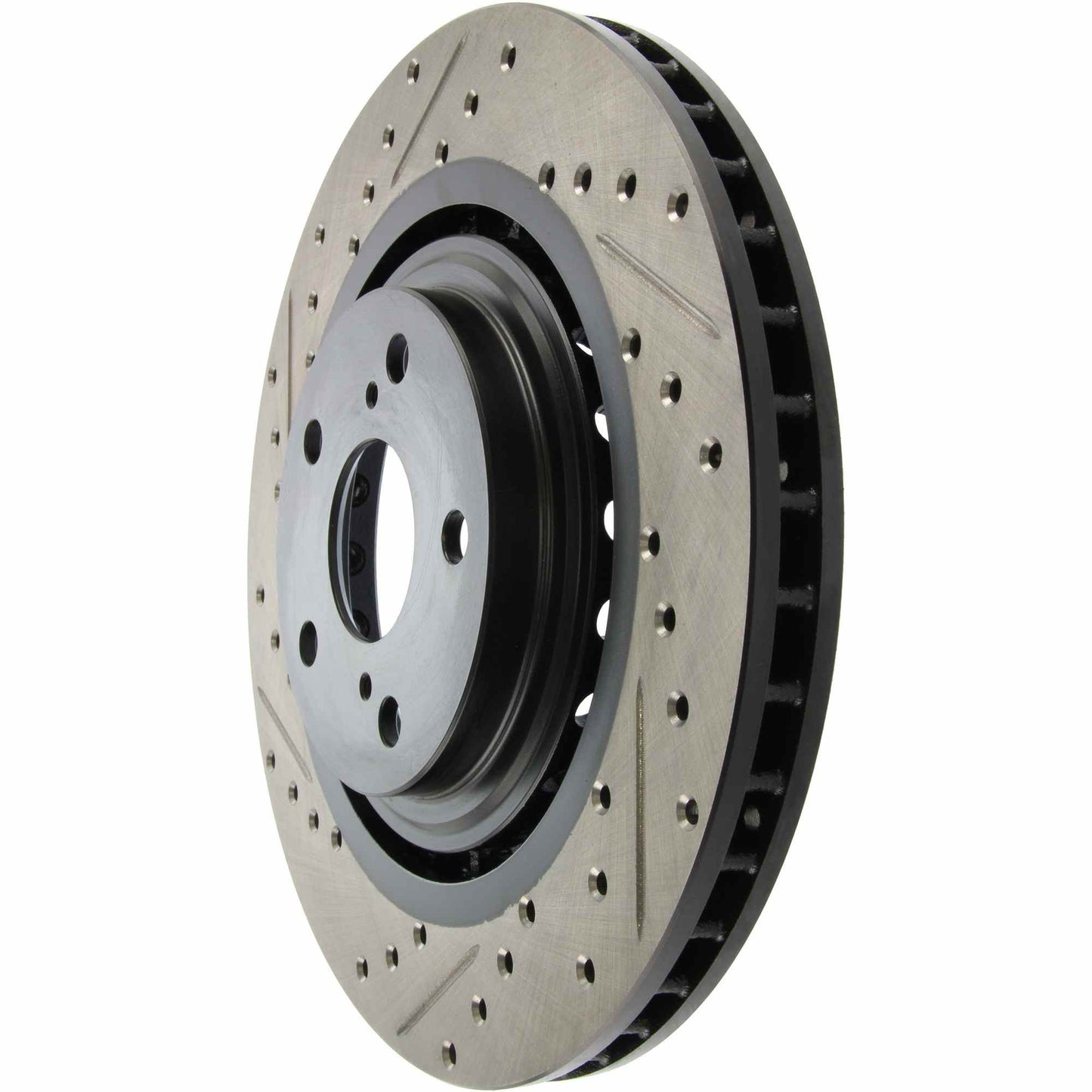 StopTech Sport Drilled/Slotted Brake Rotor; Front Right