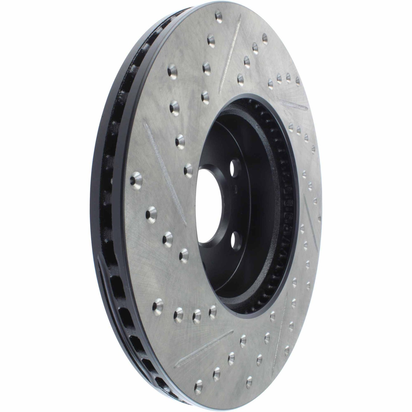 StopTech Sport Drilled/Slotted Brake Rotor; Front Left