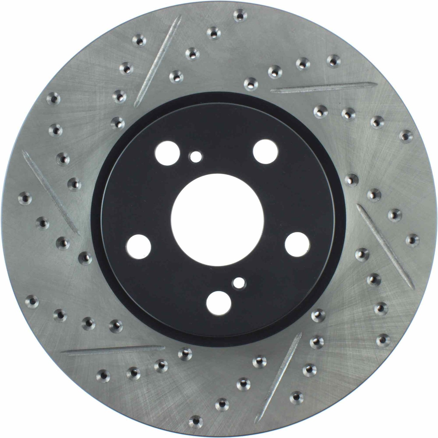 StopTech Sport Drilled/Slotted Brake Rotor; Front Right