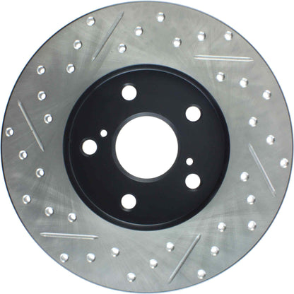 StopTech Sport Drilled/Slotted Brake Rotor; Rear Left
