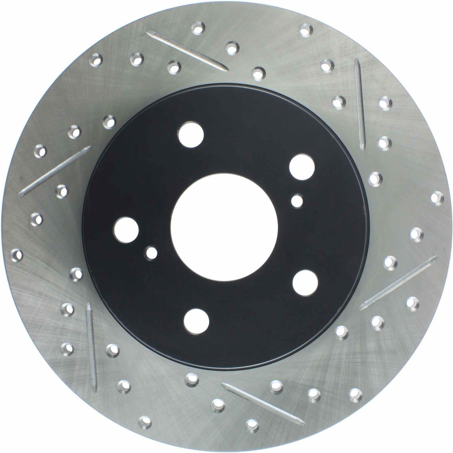 StopTech Sport Drilled/Slotted Brake Rotor; Rear Left