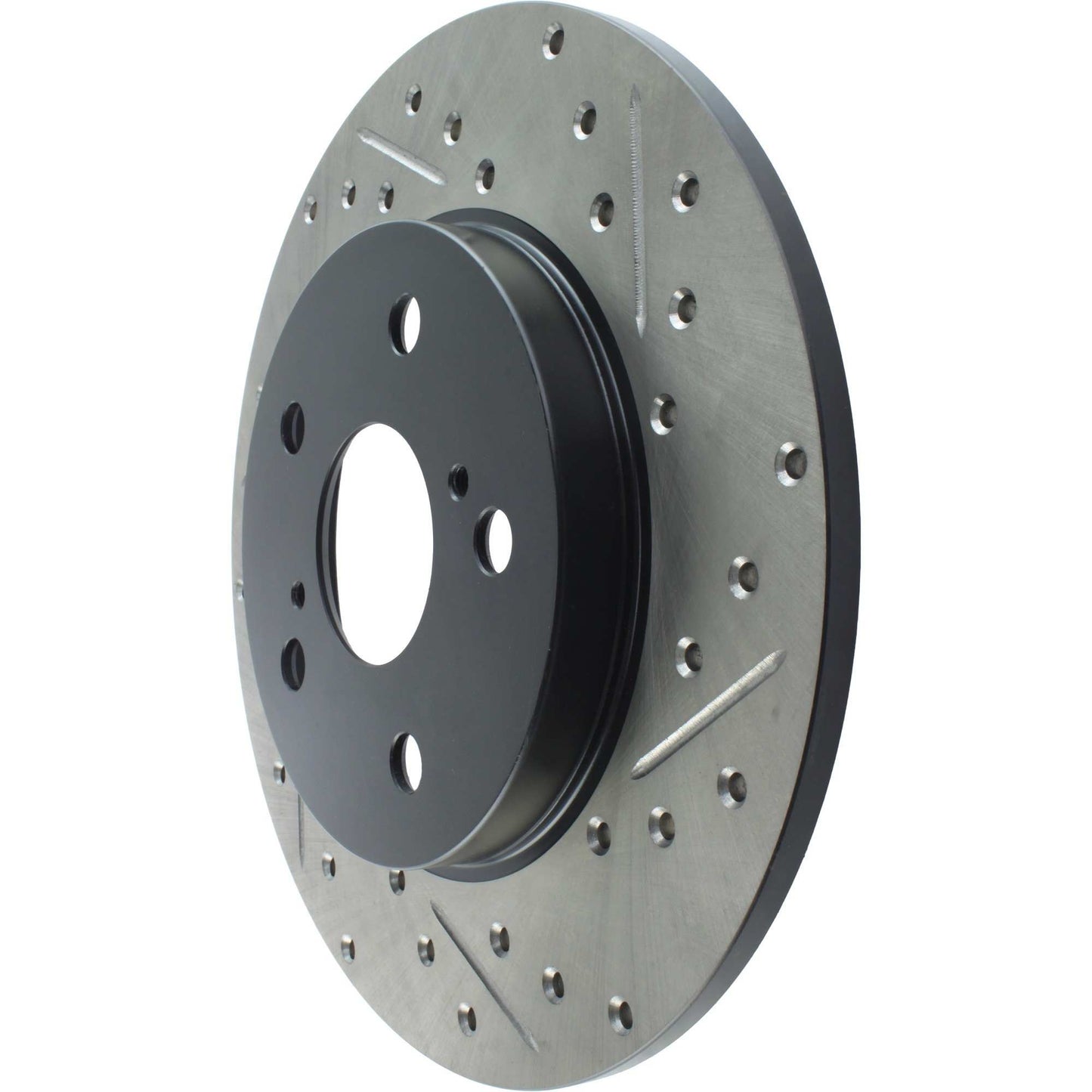 StopTech Sport Drilled/Slotted Brake Rotor; Rear Left