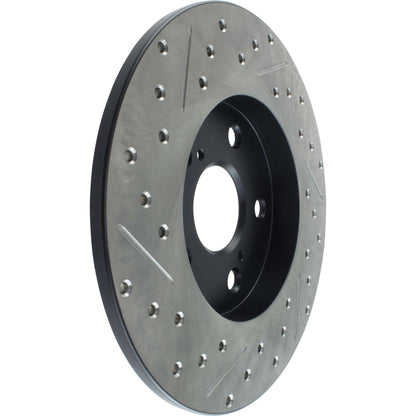StopTech Sport Drilled/Slotted Brake Rotor; Rear Left