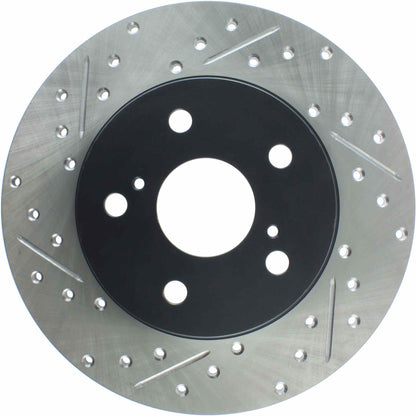 StopTech Sport Drilled/Slotted Brake Rotor; Rear Right
