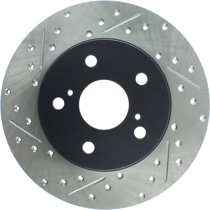StopTech Sport Drilled/Slotted Brake Rotor; Rear Right