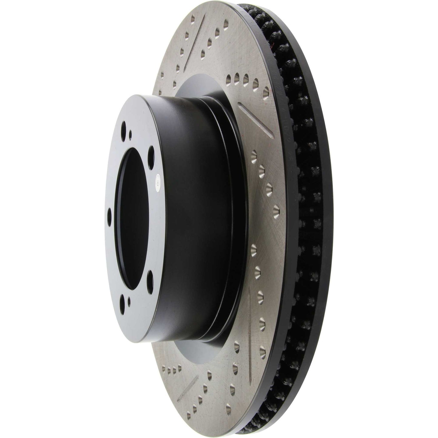 StopTech Sport Drilled/Slotted Brake Rotor; Front Right