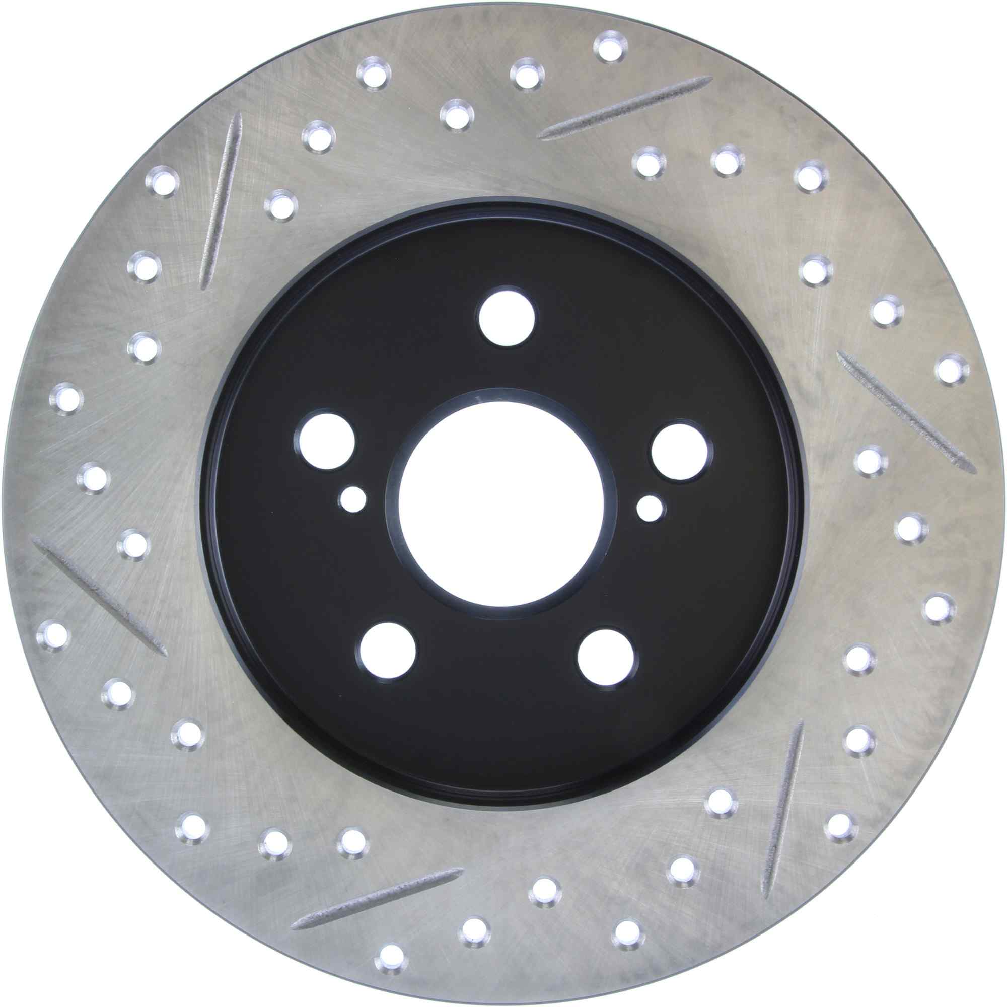 StopTech Sport Drilled/Slotted Brake Rotor; Rear Left
