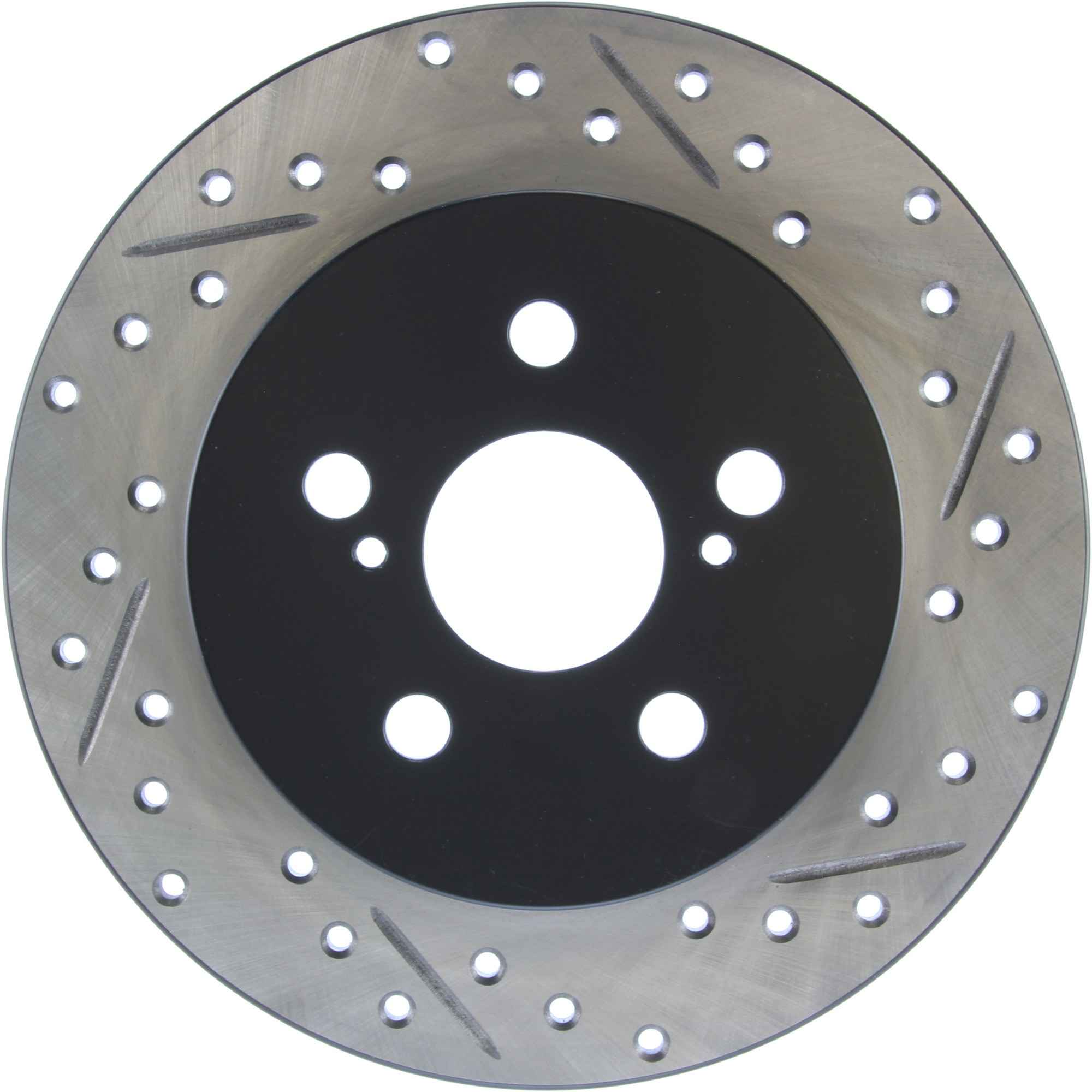 StopTech Sport Drilled/Slotted Brake Rotor; Rear Left