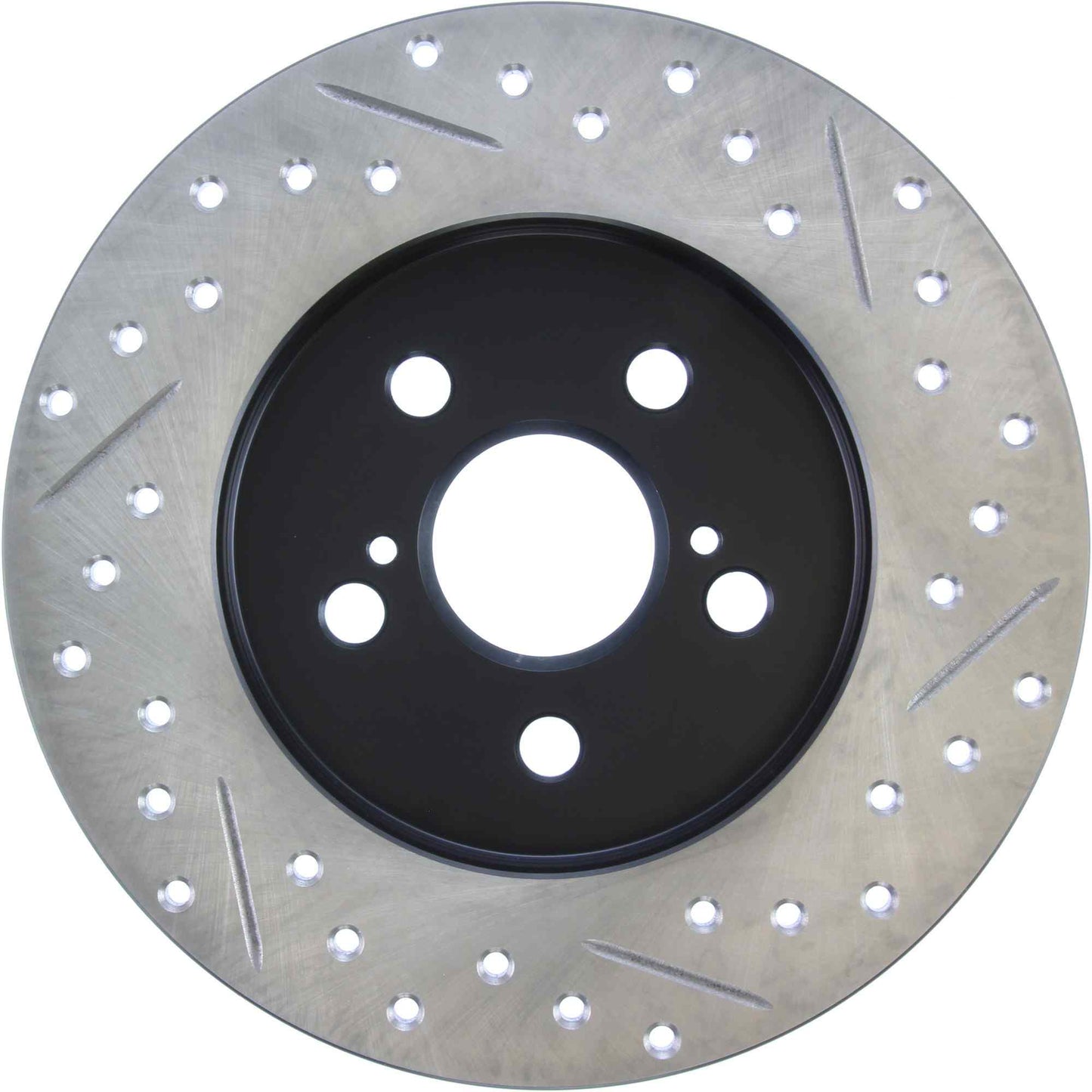 StopTech Sport Drilled/Slotted Brake Rotor; Rear Right