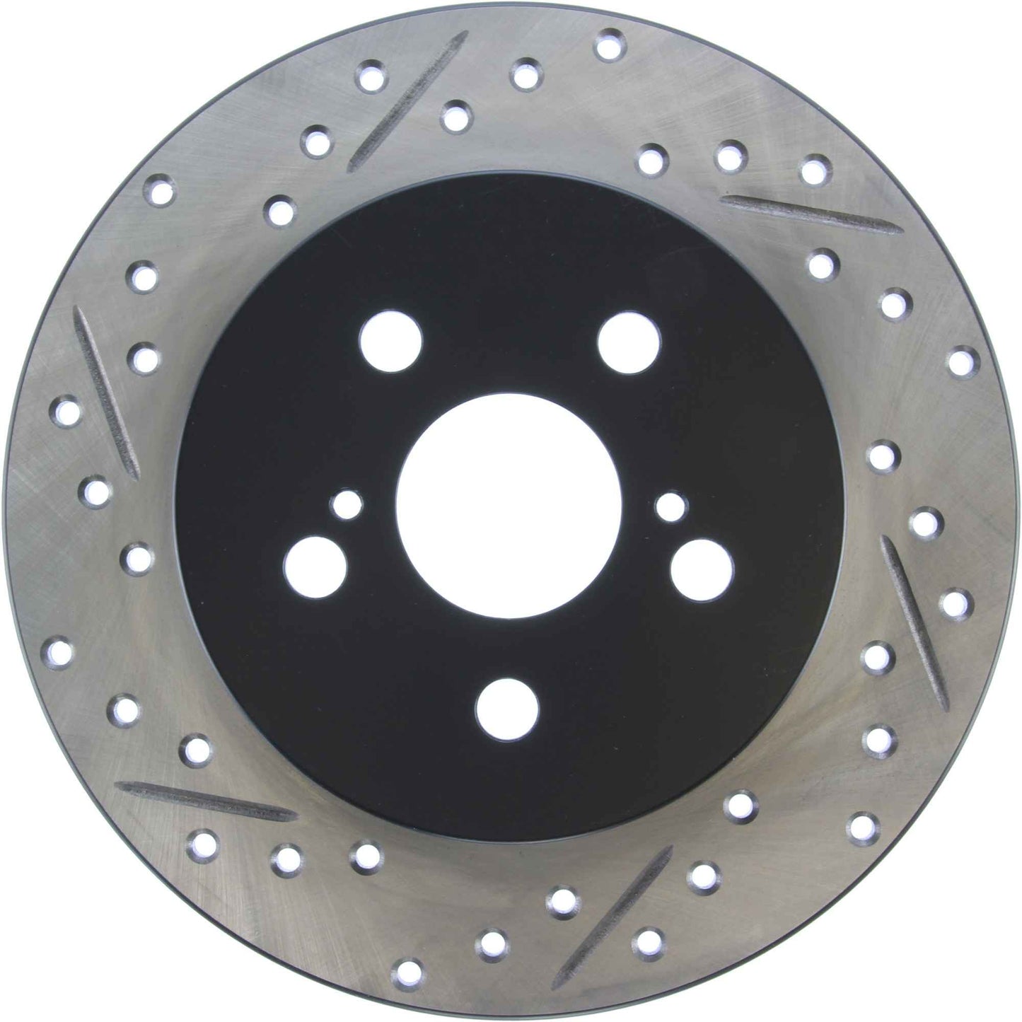 StopTech Sport Drilled/Slotted Brake Rotor; Rear Right