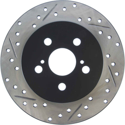 StopTech Sport Drilled/Slotted Brake Rotor; Rear Right
