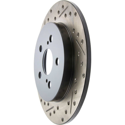 StopTech Sport Drilled/Slotted Brake Rotor; Rear Right