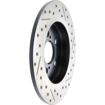 StopTech Sport Drilled/Slotted Brake Rotor; Rear Right