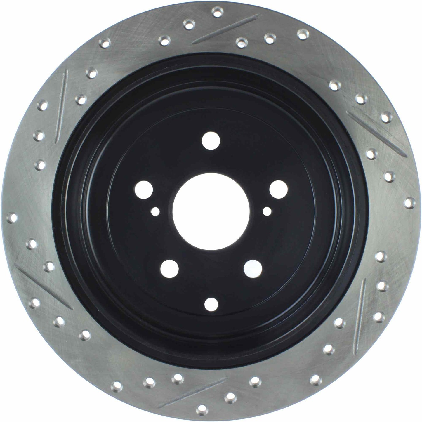 StopTech Sport Drilled/Slotted Brake Rotor; Rear Left