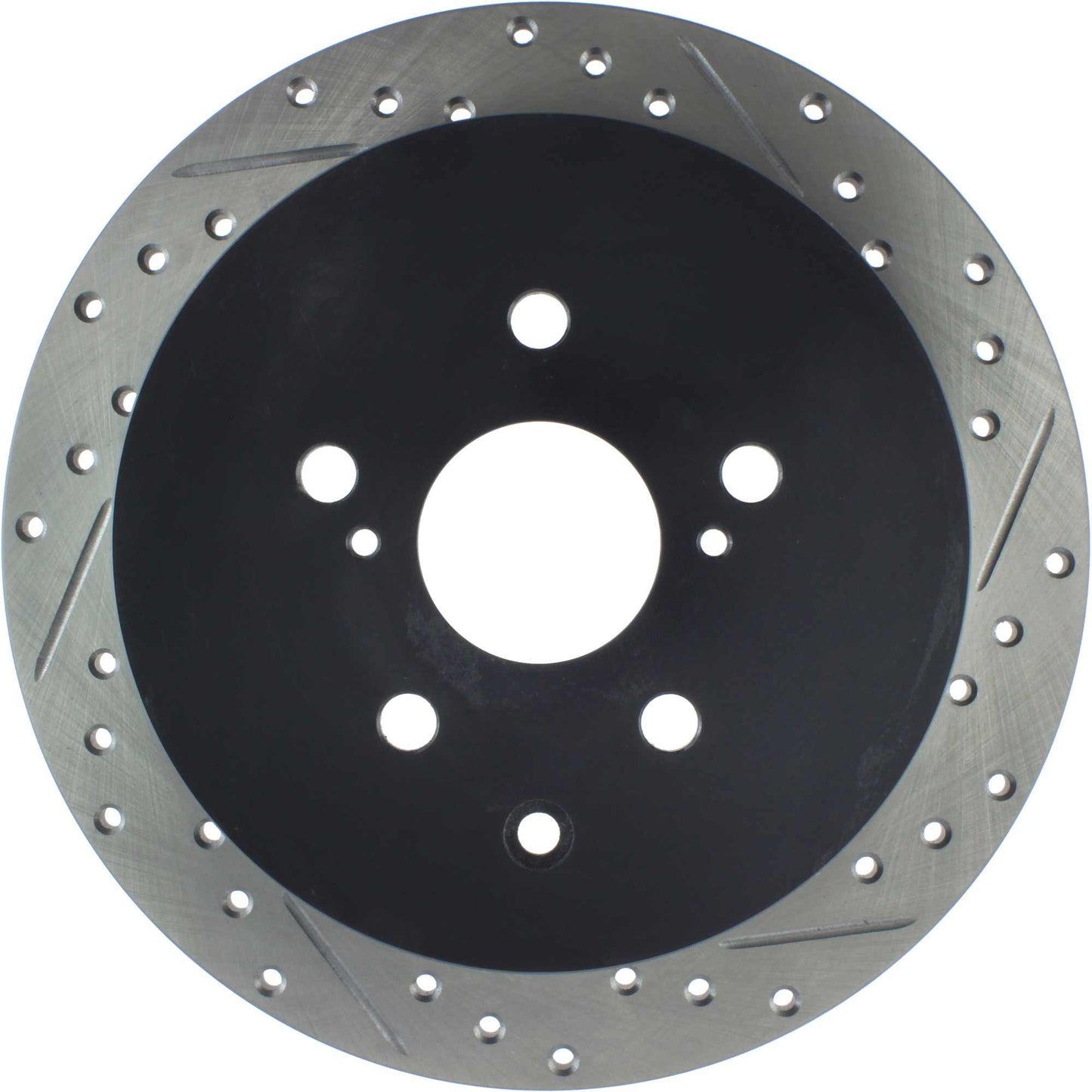 StopTech Sport Drilled/Slotted Brake Rotor; Rear Left