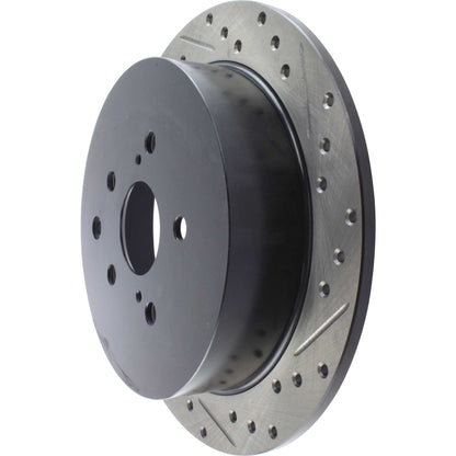 StopTech Sport Drilled/Slotted Brake Rotor; Rear Left