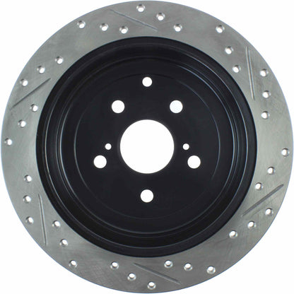 StopTech Sport Drilled/Slotted Brake Rotor; Rear Right