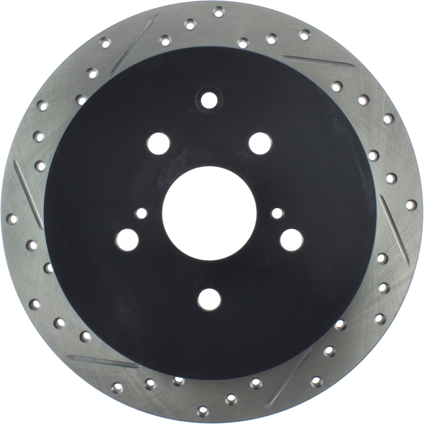 StopTech Sport Drilled/Slotted Brake Rotor; Rear Right