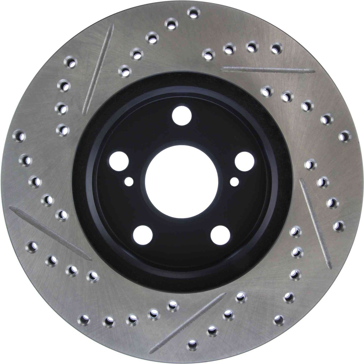 StopTech Sport Drilled/Slotted Brake Rotor; Front Left